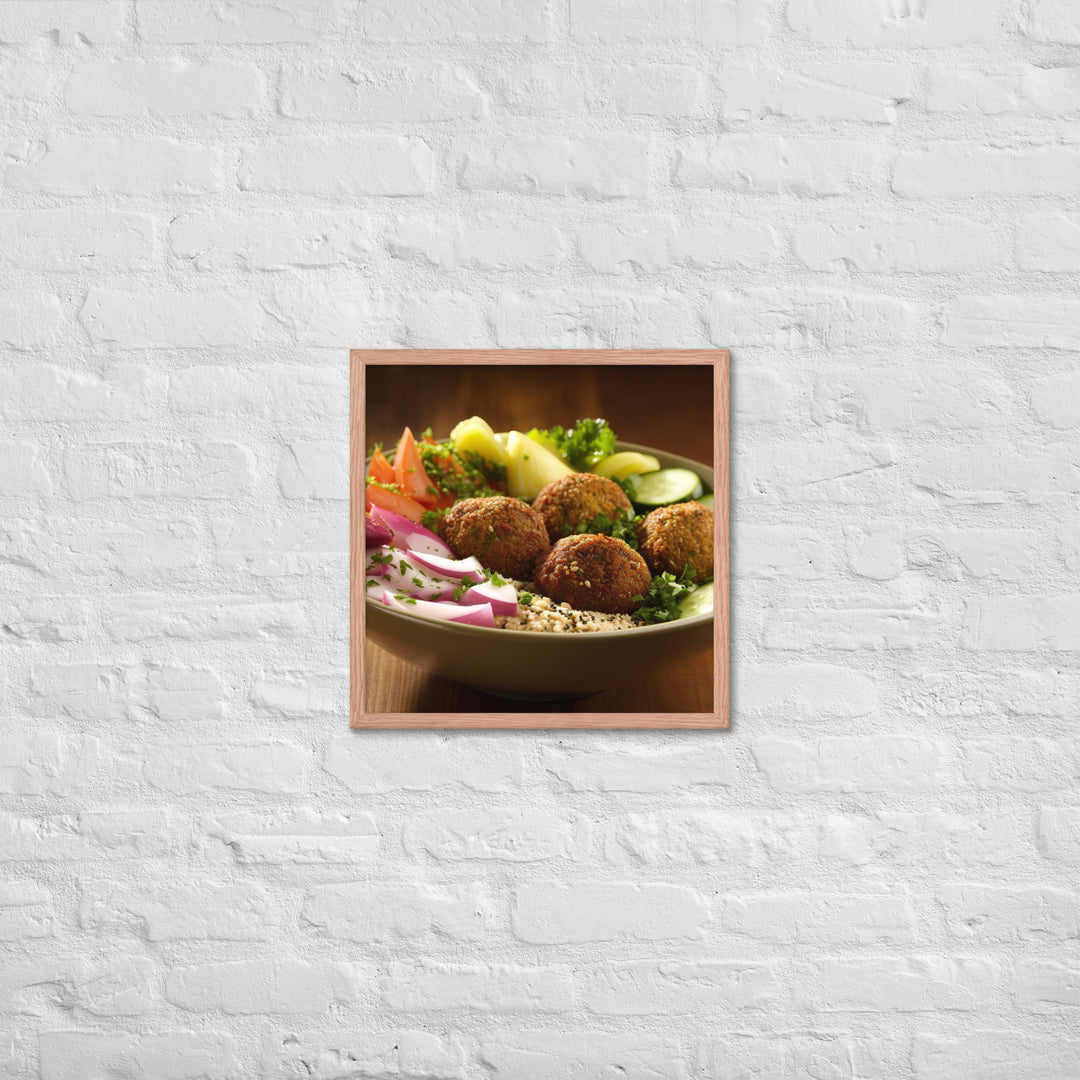 Falafel Bowl Framed poster 🤤 from Yumify.AI