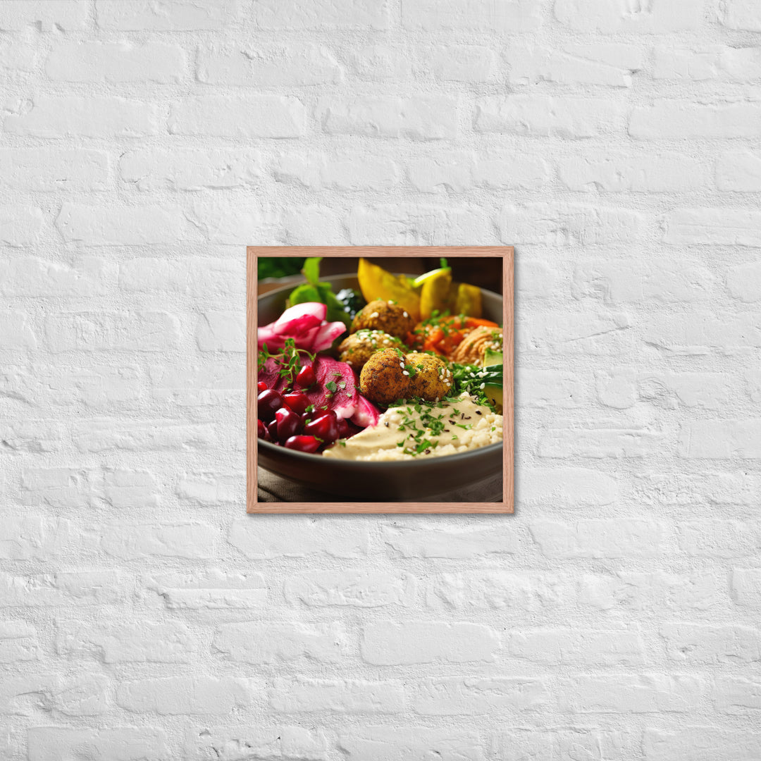 Falafel Bowl Framed poster 🤤 from Yumify.AI