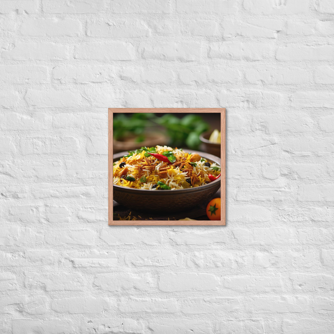Vegetable Biryani Framed poster 🤤 from Yumify.AI