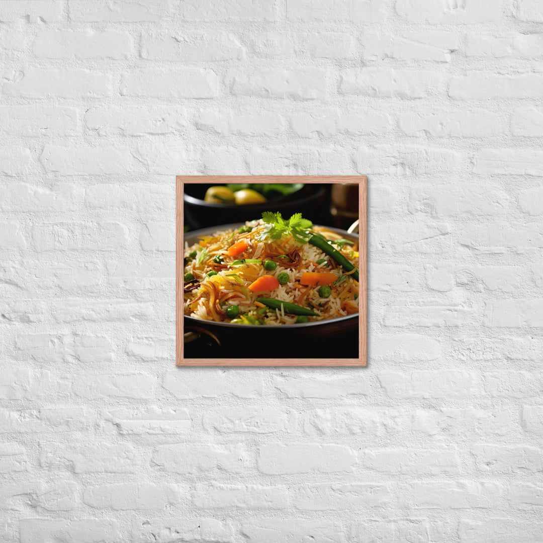 Vegetable Biryani Framed poster 🤤 from Yumify.AI