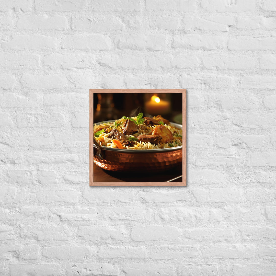 Mutton Biryani Framed poster 🤤 from Yumify.AI