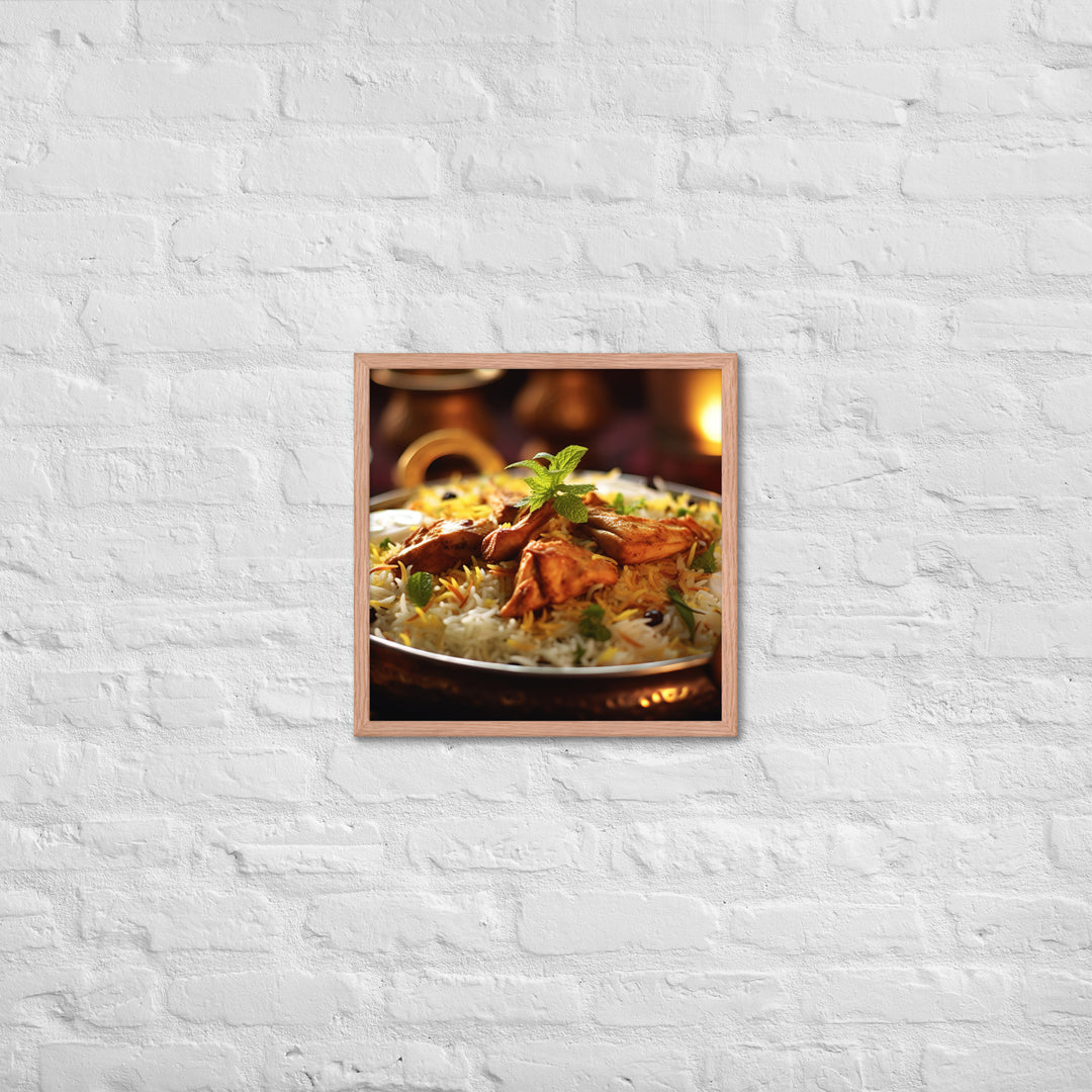 Lucknowi Biryani Framed poster 🤤 from Yumify.AI