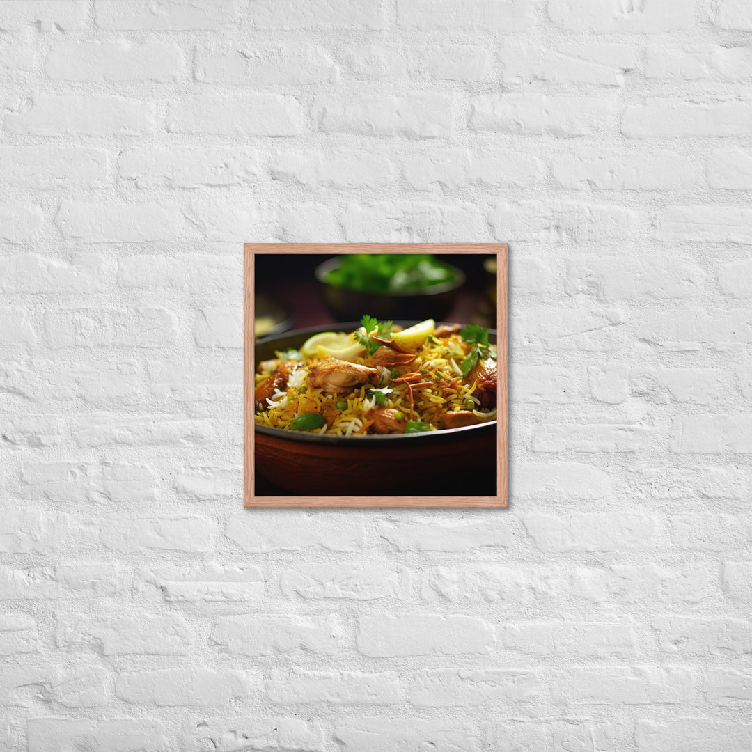 Chicken Biryani Framed poster 🤤 from Yumify.AI