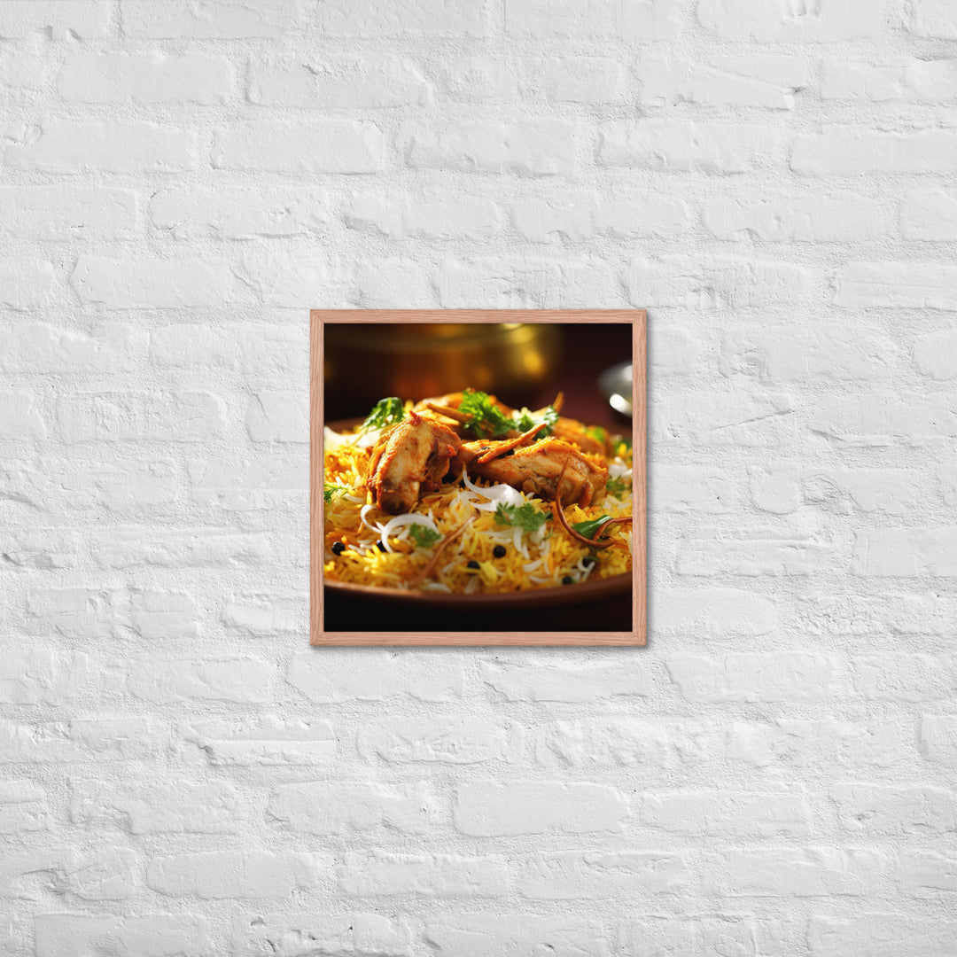 Chicken Biryani Framed poster 🤤 from Yumify.AI