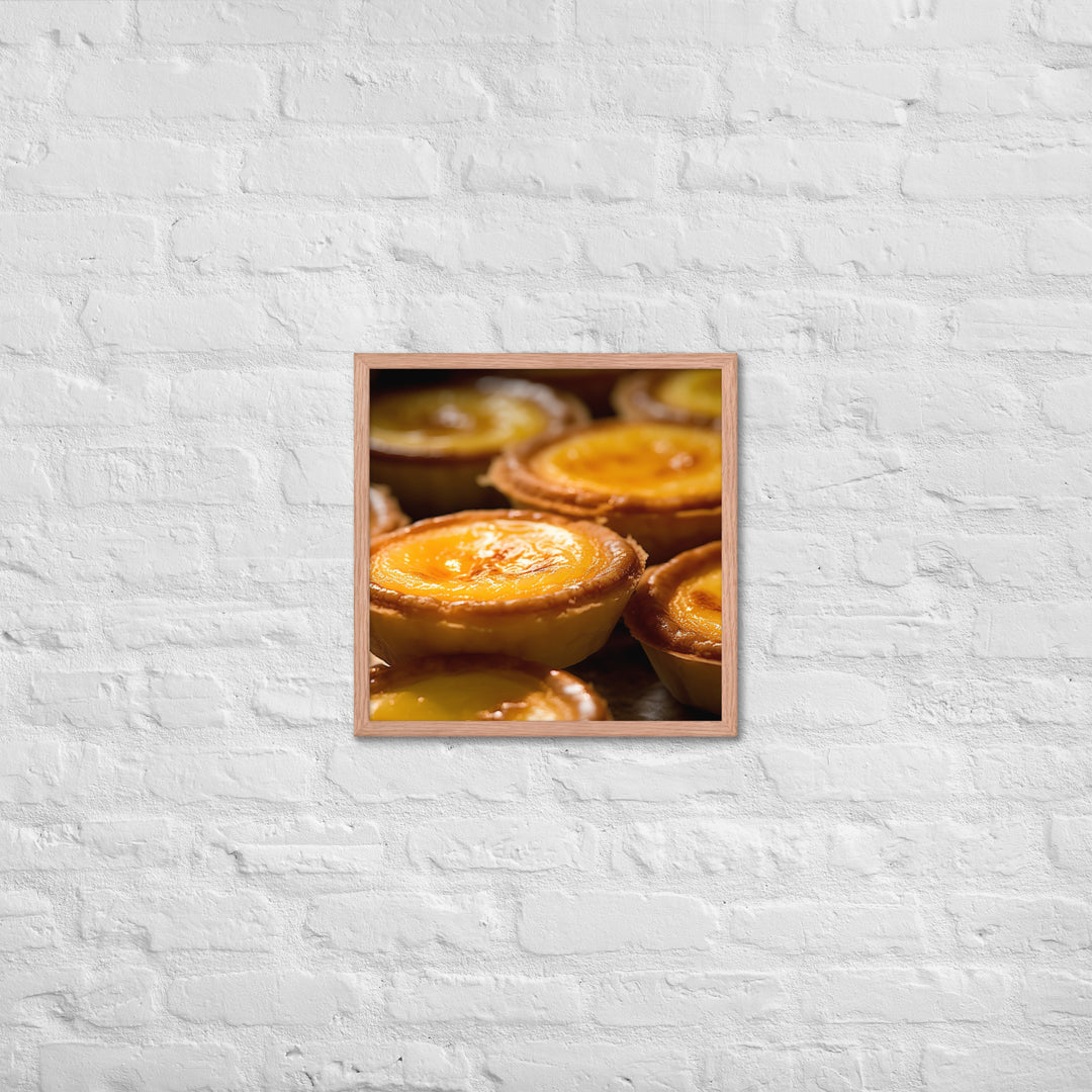 Egg Custard Tarts Framed poster 🤤 from Yumify.AI