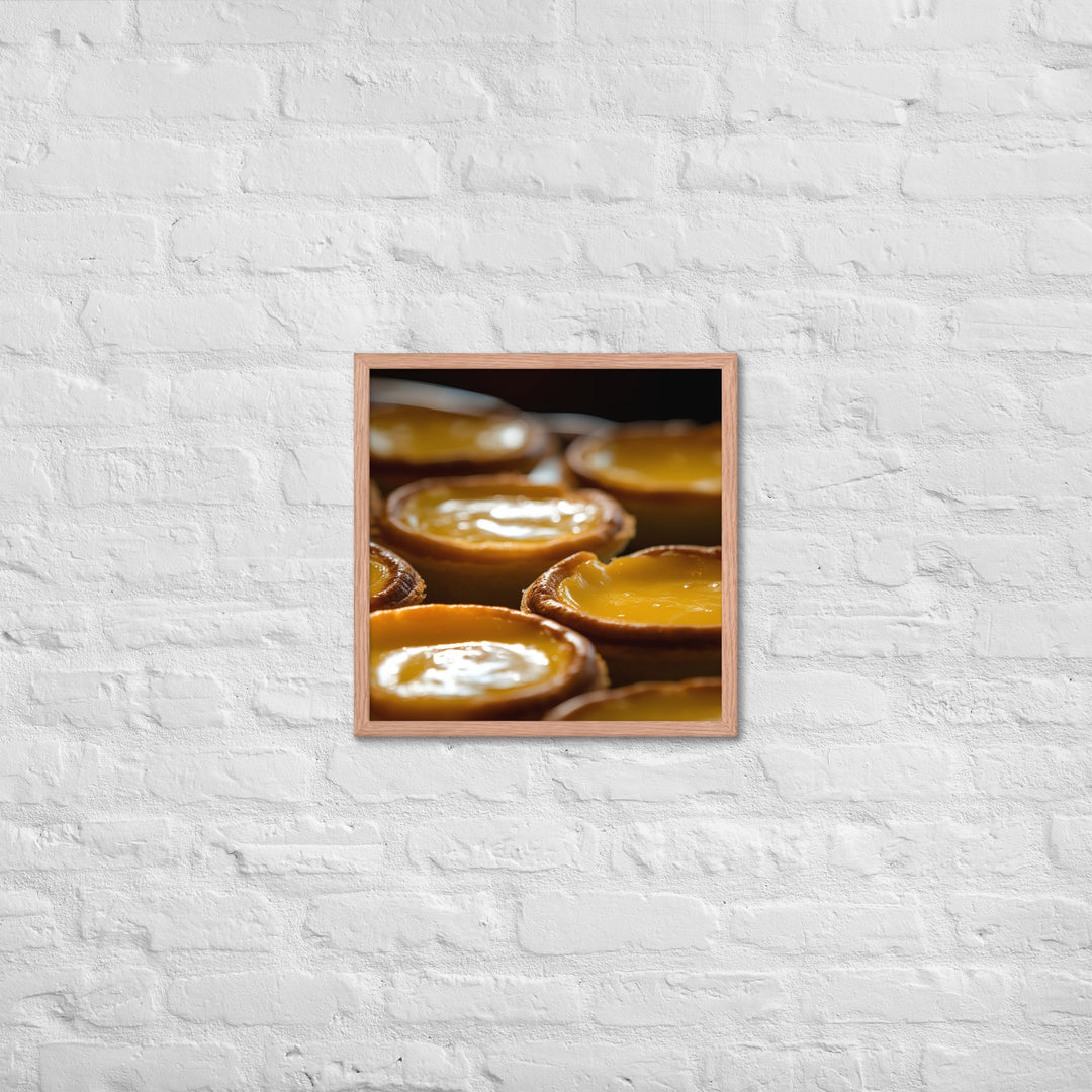 Egg Custard Tarts Framed poster 🤤 from Yumify.AI