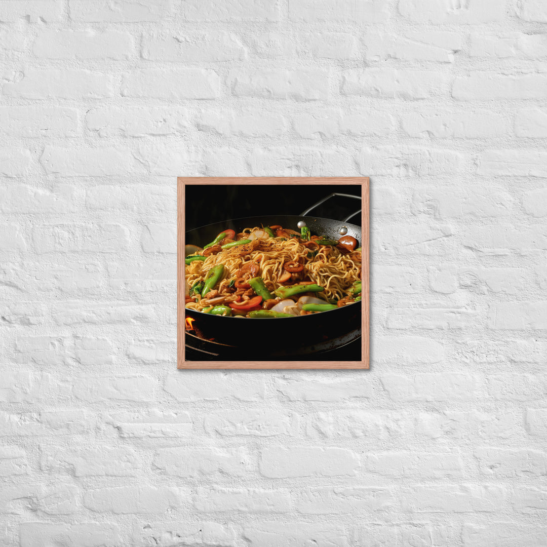 Yakisoba Ramen Framed poster 🤤 from Yumify.AI