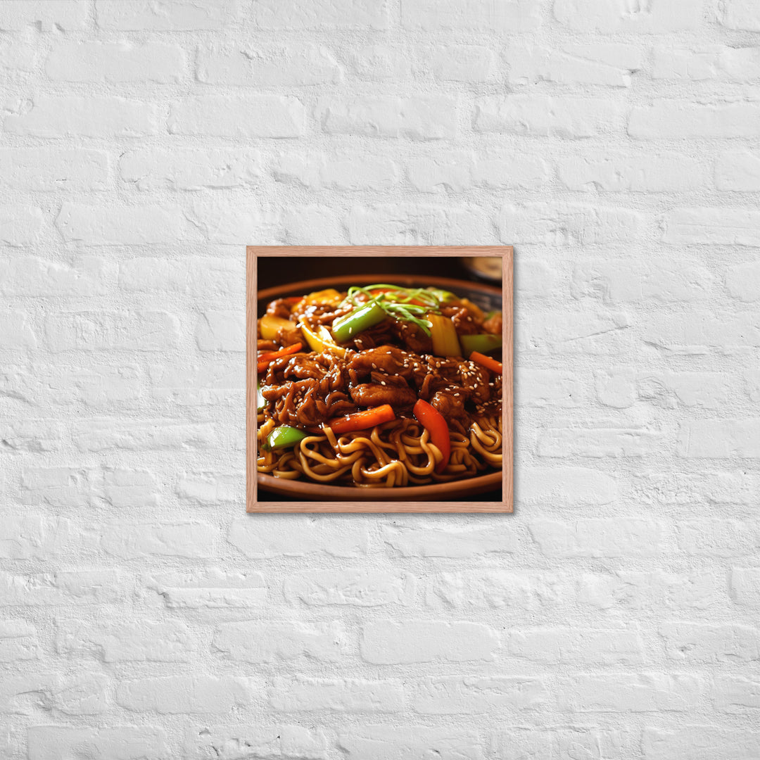 Yakisoba Ramen Framed poster 🤤 from Yumify.AI