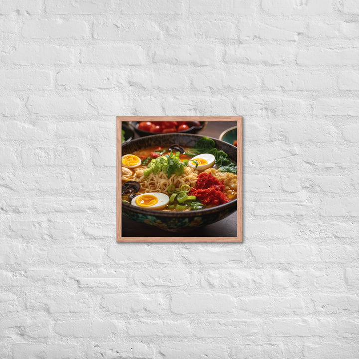 Vegetarian Ramen Framed poster 🤤 from Yumify.AI