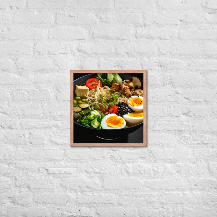 Vegetarian Ramen Framed poster 🤤 from Yumify.AI