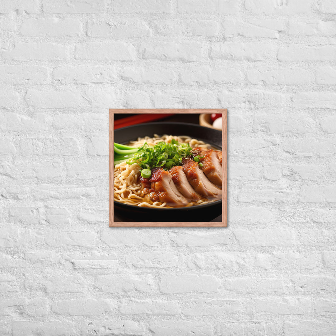 Chicken Ramen Framed poster 🤤 from Yumify.AI