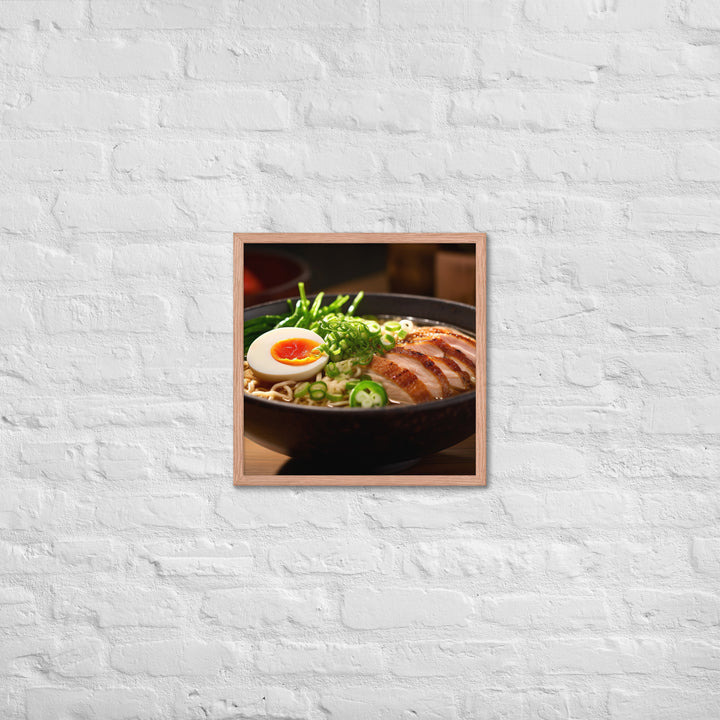 Chicken Ramen Framed poster 🤤 from Yumify.AI