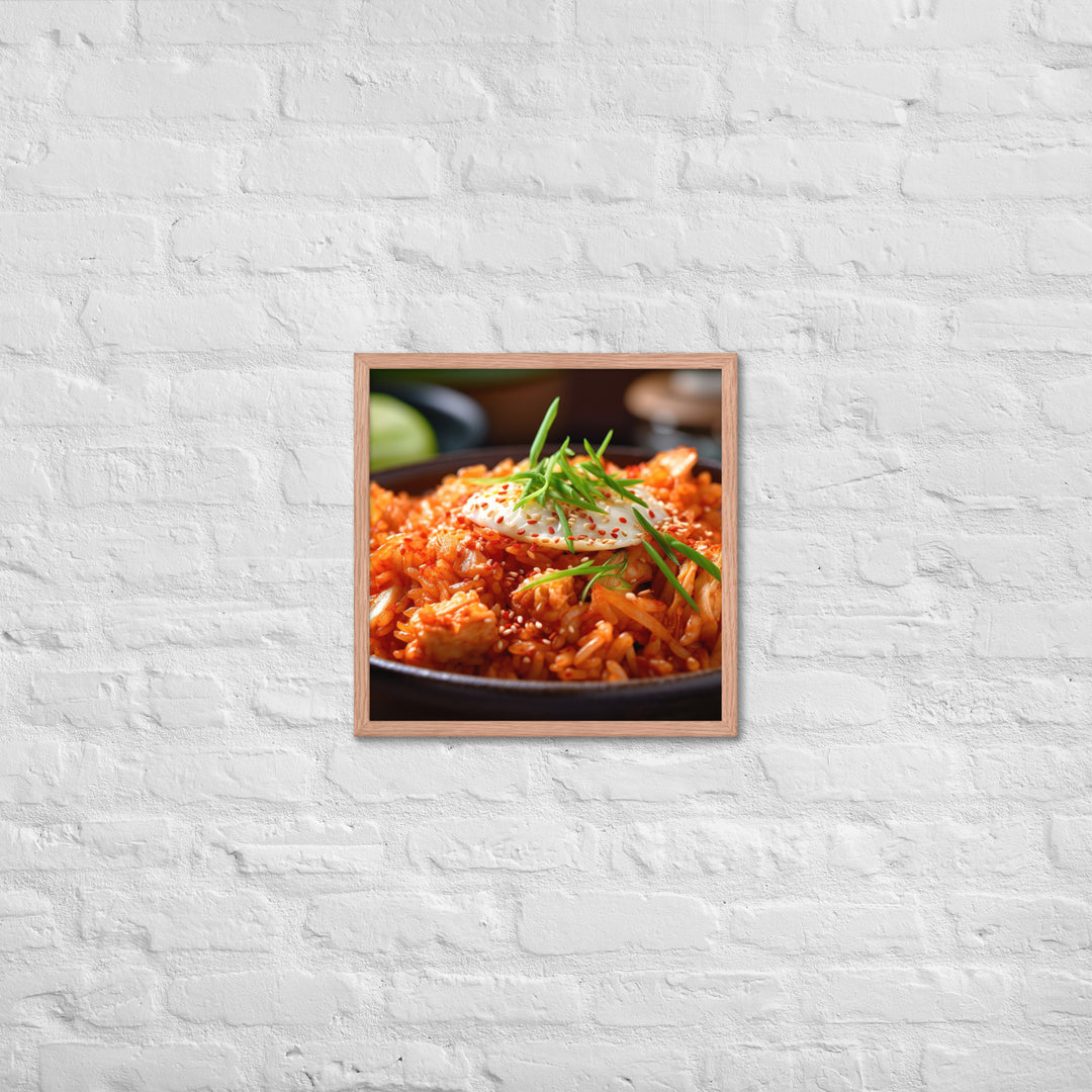 Kimchi Fried Rice Framed poster 🤤 from Yumify.AI