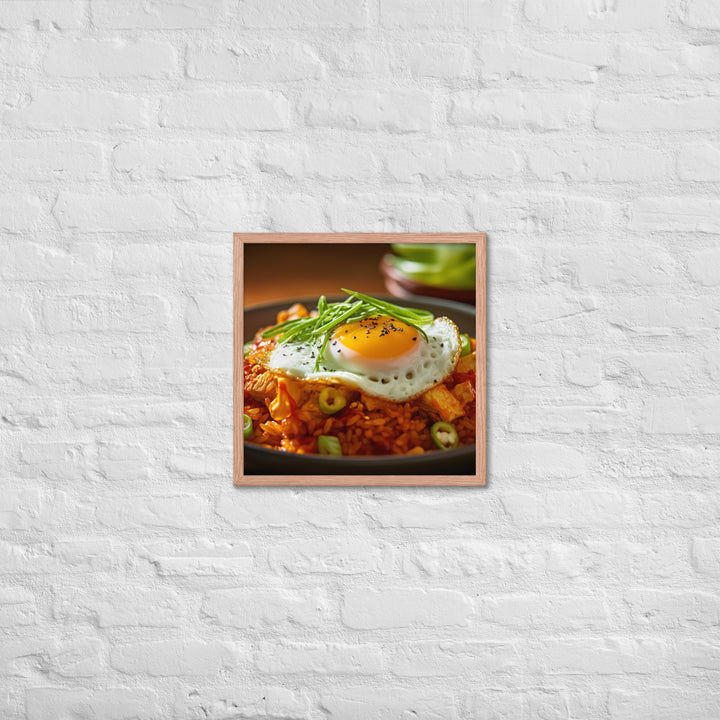 Kimchi Fried Rice Framed poster 🤤 from Yumify.AI