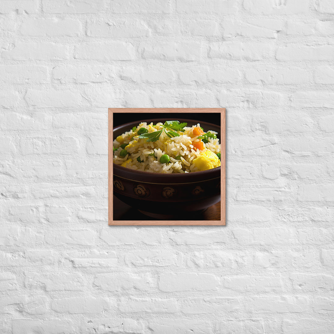 Egg Fried Rice Framed poster 🤤 from Yumify.AI