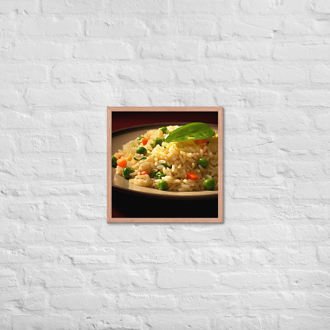 Egg Fried Rice Framed poster 🤤 from Yumify.AI