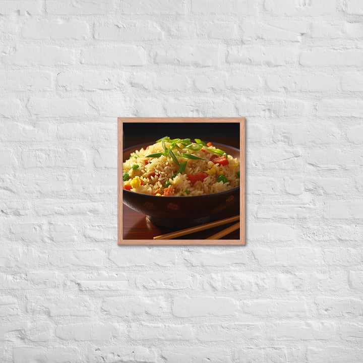 Egg Fried Rice Framed poster 🤤 from Yumify.AI