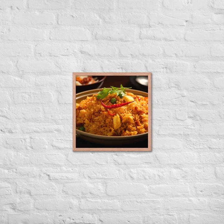 Crab Fried Rice Framed poster 🤤 from Yumify.AI