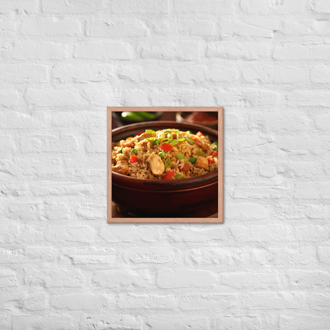 Chicken Fried Rice Framed poster 🤤 from Yumify.AI