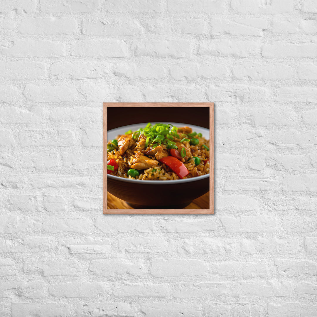 Chicken Fried Rice Framed poster 🤤 from Yumify.AI