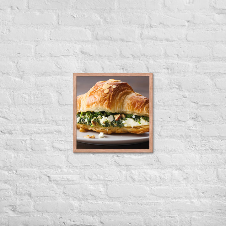 Spinach and Feta Croissant Framed poster 🤤 from Yumify.AI