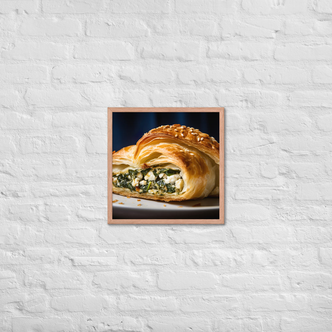 Spinach and Feta Croissant Framed poster 🤤 from Yumify.AI