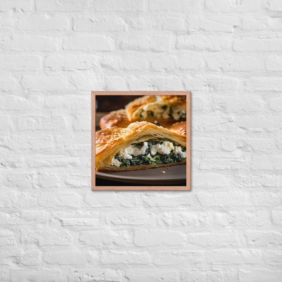 Spinach and Feta Croissant Framed poster 🤤 from Yumify.AI