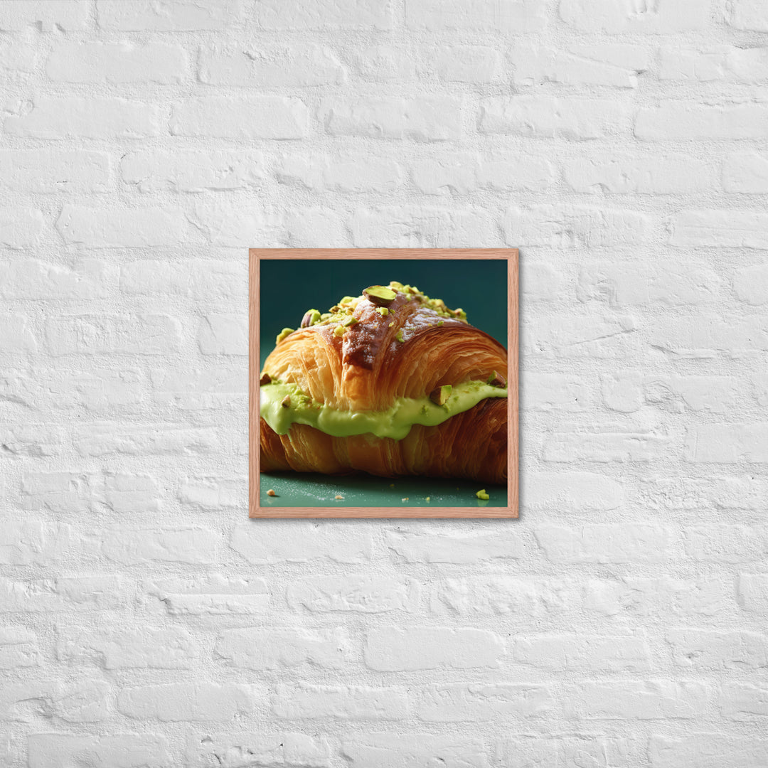 Pistachio Croissant Framed poster 🤤 from Yumify.AI