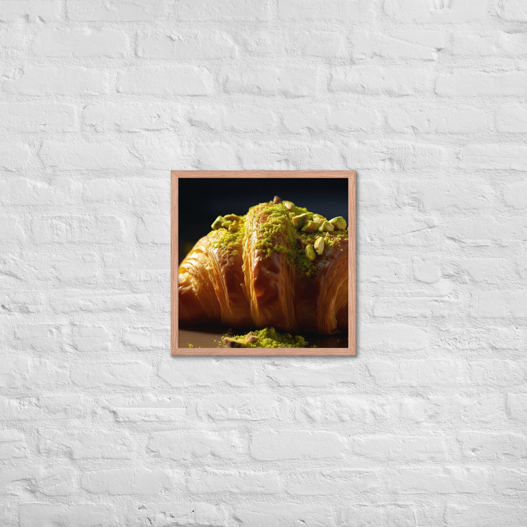 Pistachio Croissant Framed poster 🤤 from Yumify.AI