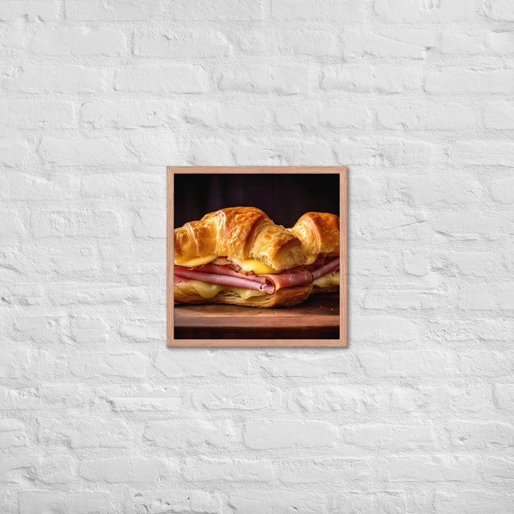 Ham and Cheese Croissant Framed poster 🤤 from Yumify.AI