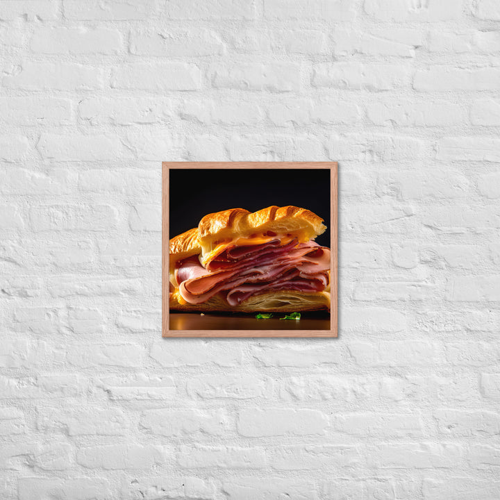 Ham and Cheese Croissant Framed poster 🤤 from Yumify.AI