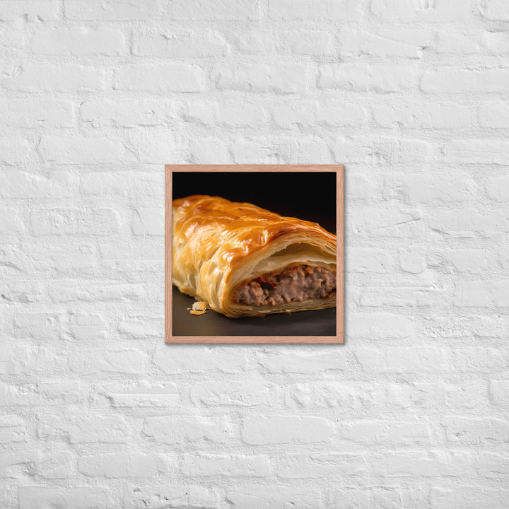 Sausage Rolls Framed poster 🤤 from Yumify.AI