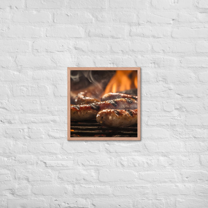 Sausage BBQ Framed poster 🤤 from Yumify.AI