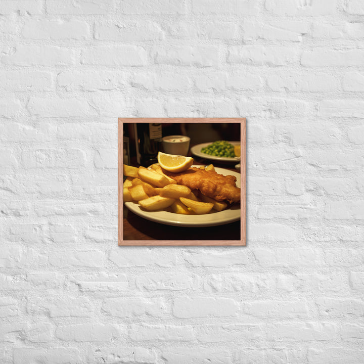 Fish and Chips Framed poster 🤤 from Yumify.AI