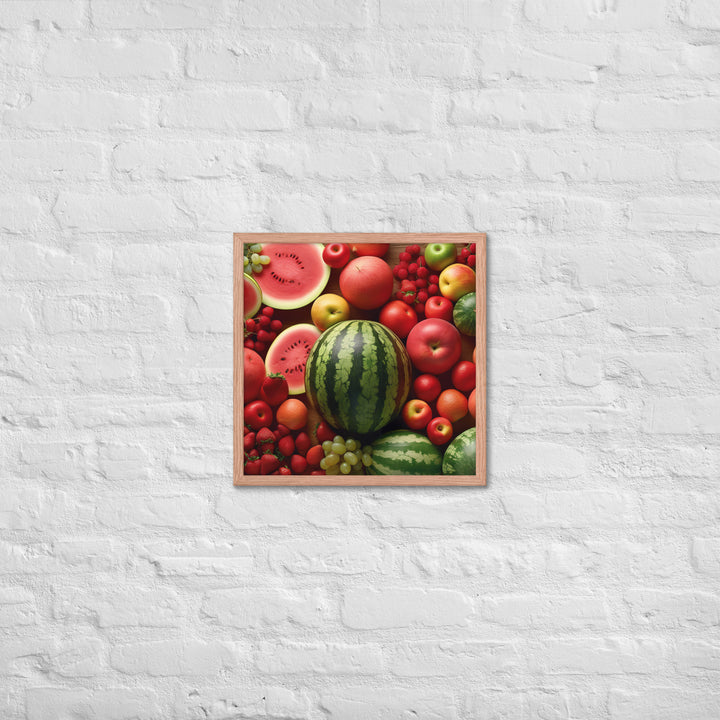 Watermelon Fruitscape Framed poster 🤤 from Yumify.AI