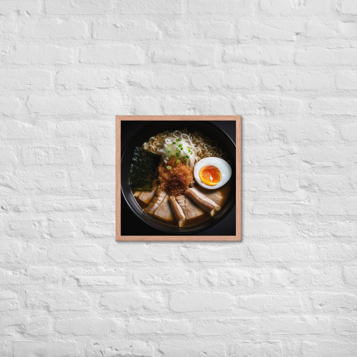 Pork Belly Ramen Framed poster 🤤 from Yumify.AI