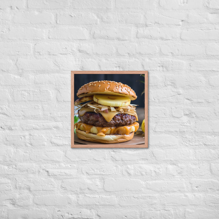 Hawaiian Burgers Framed poster 🤤 from Yumify.AI