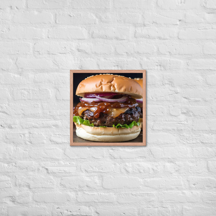 BBQ Burgers Framed poster 🤤 from Yumify.AI