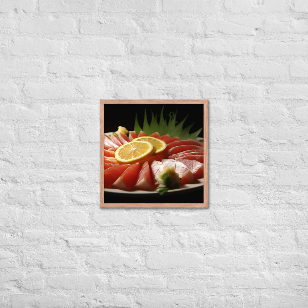 Sashimi Framed poster 🤤 from Yumify.AI