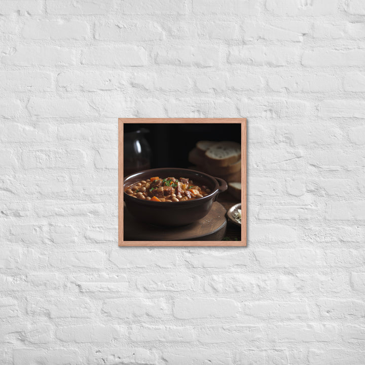 Sausage and Bean Stew Framed poster 🤤 from Yumify.AI