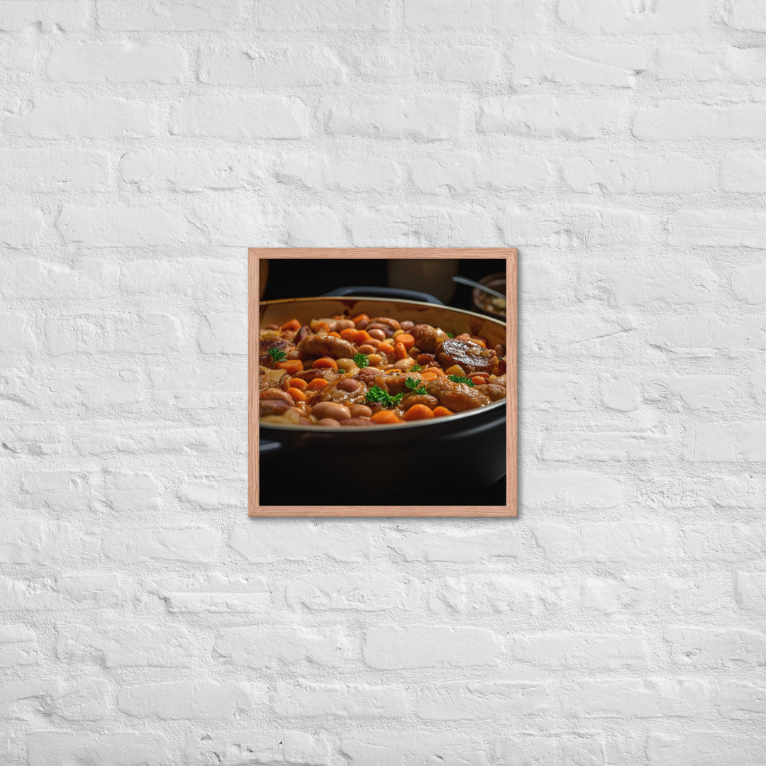 Sausage and Bean Casserole Framed poster 🤤 from Yumify.AI