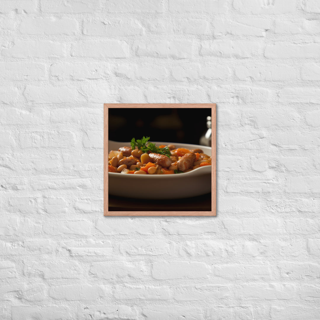 Sausage and Bean Casserole Framed poster 🤤 from Yumify.AI