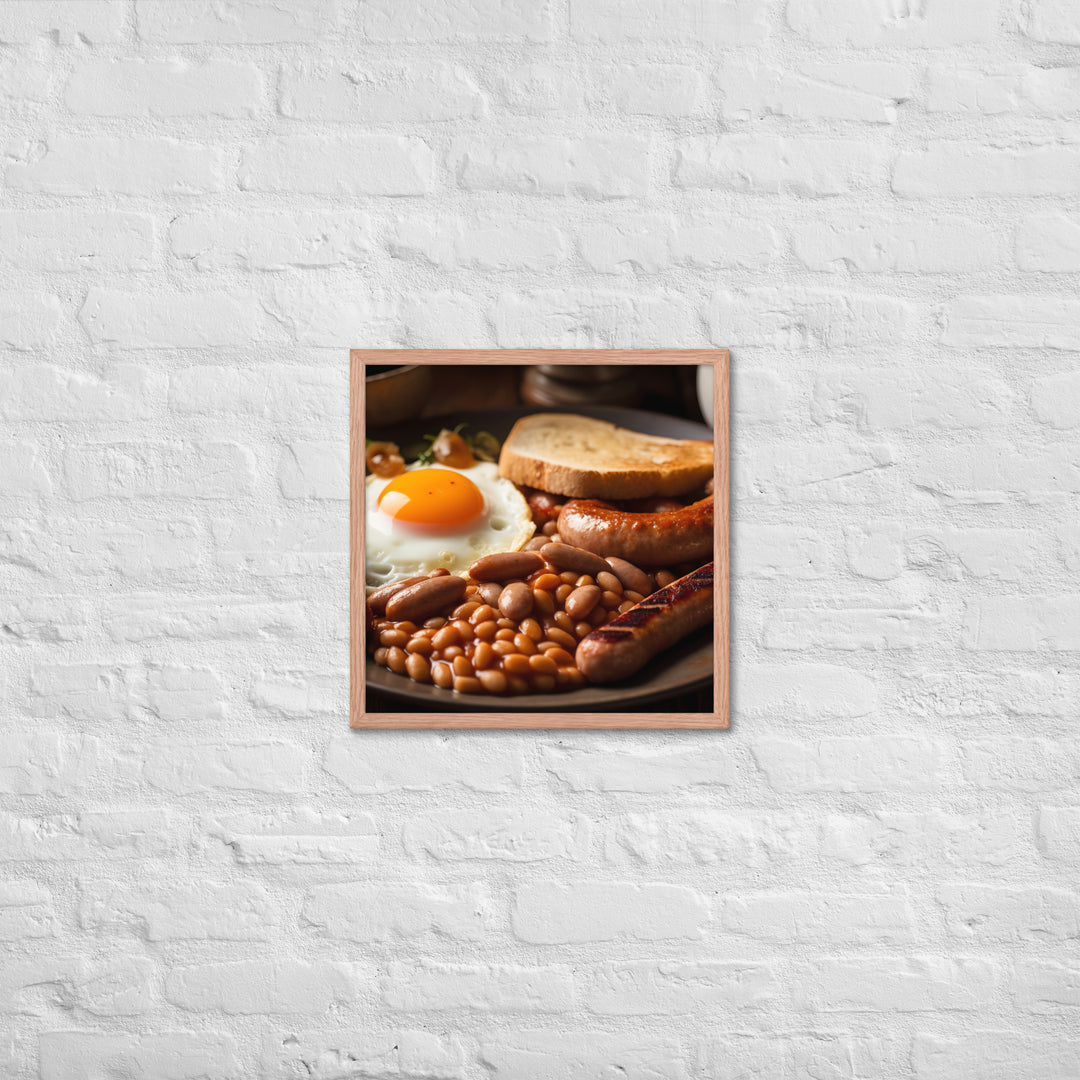 English Breakfast Framed poster 🤤 from Yumify.AI