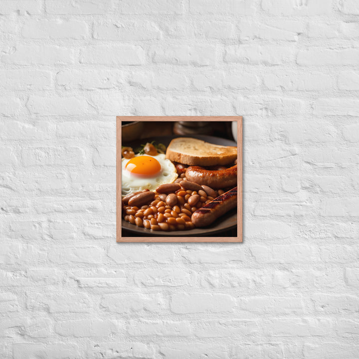 English Breakfast Framed poster 🤤 from Yumify.AI