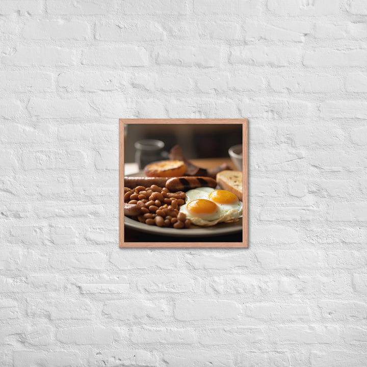 English Breakfast Framed poster 🤤 from Yumify.AI