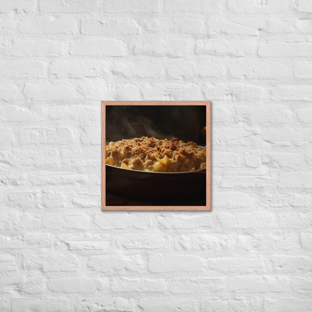 Baked Sausage and Cheese Casserole Framed poster 🤤 from Yumify.AI