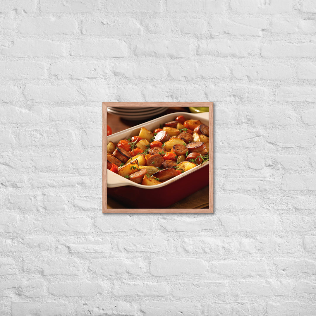 Sausage Casserole Framed poster 🤤 from Yumify.AI