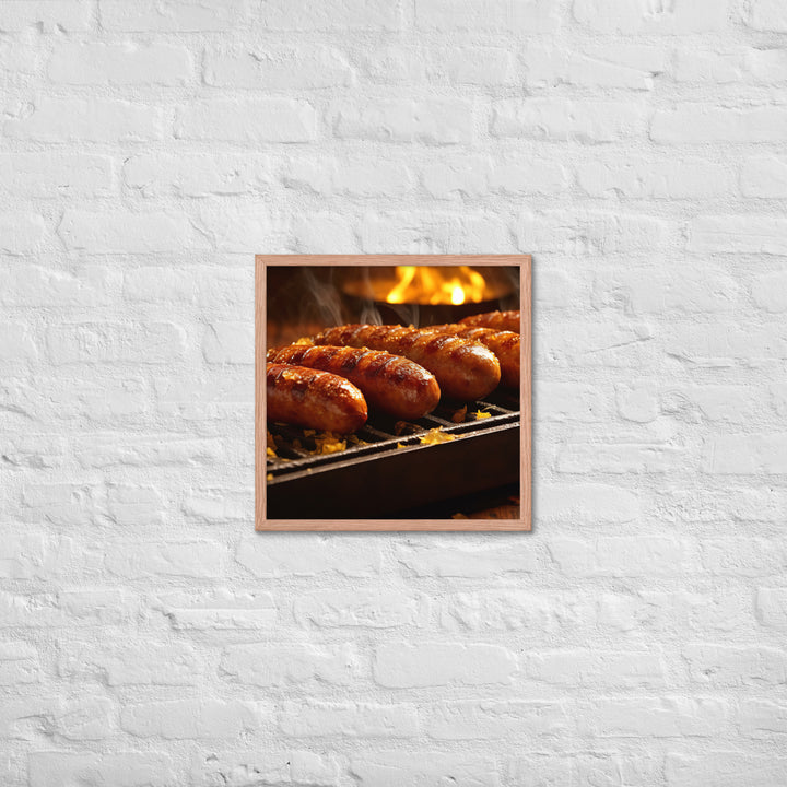 Roasted Sausage Framed poster 🤤 from Yumify.AI