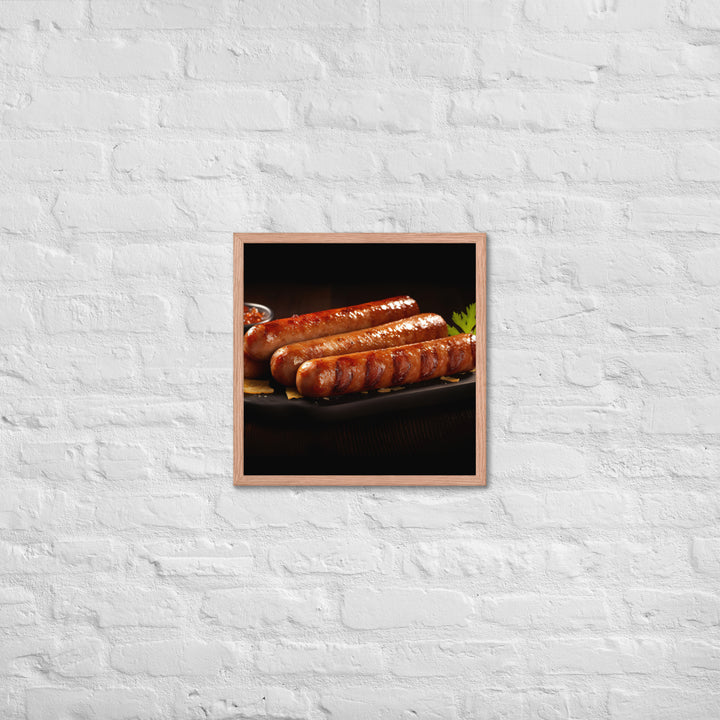 Roasted Sausage Framed poster 🤤 from Yumify.AI