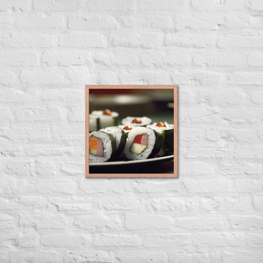 Sushi Rolls Framed poster 🤤 from Yumify.AI